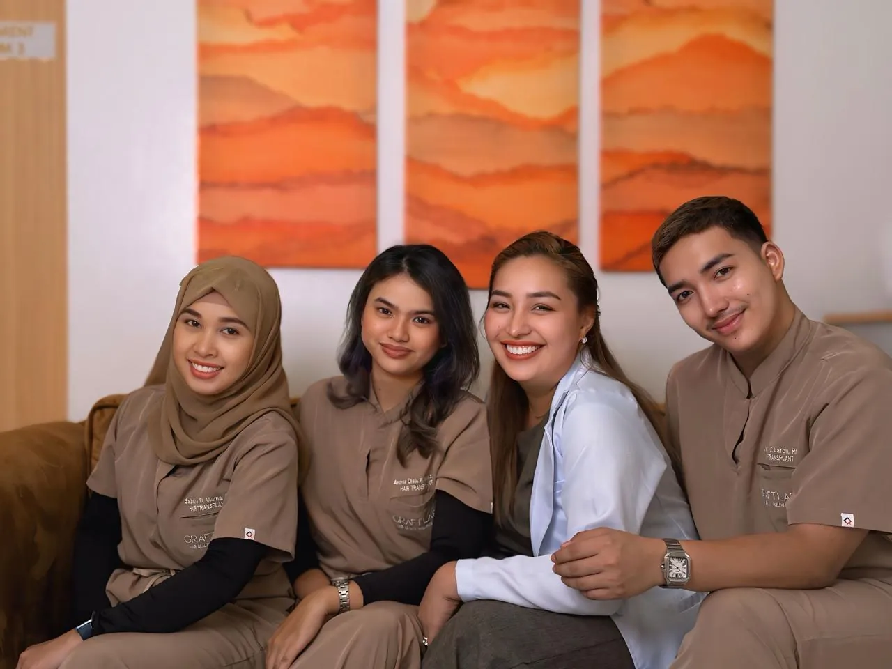 GraftLab Manila clinical team in scrubs