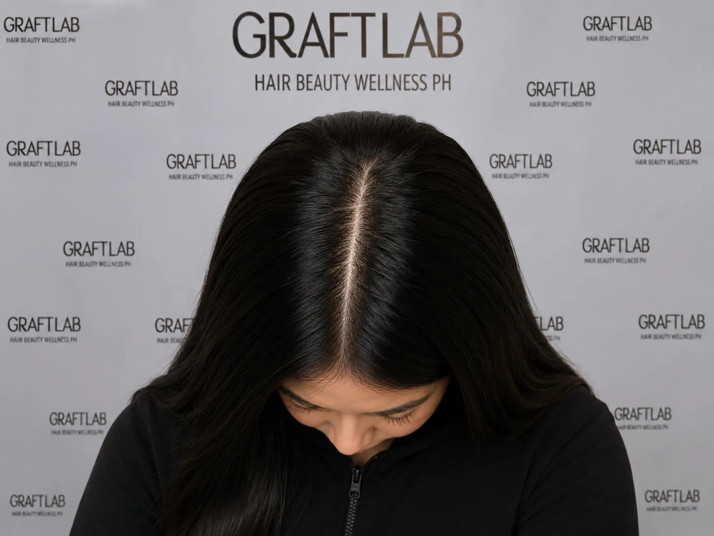 Hairline brought forward and reshaped